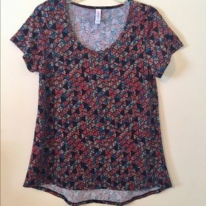 🍍4 for $20 Lularoe Classic Tee triangles S